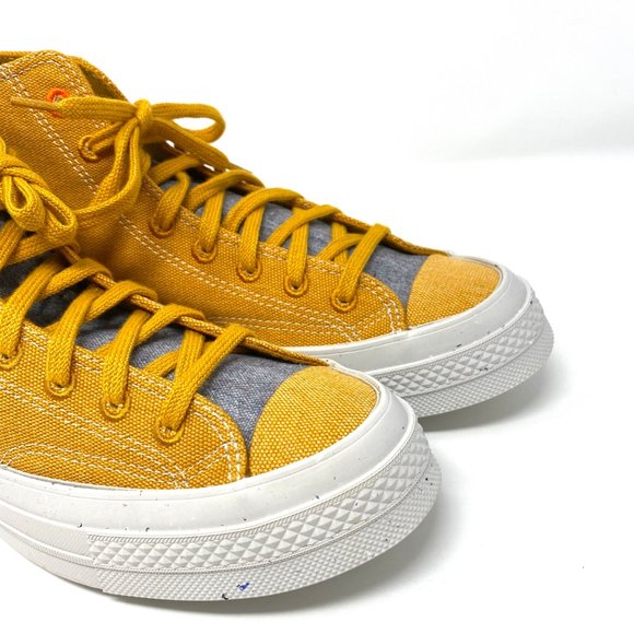 Converse Chuck Hi Saffron Canvas Yellow Sneaker Women’s - Picture 6 of 9